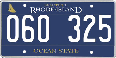 RI license plate 060325
