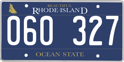 RI license plate 060327