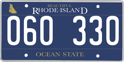 RI license plate 060330