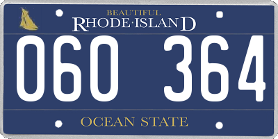 RI license plate 060364
