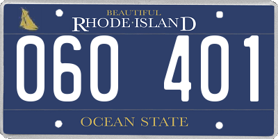 RI license plate 060401
