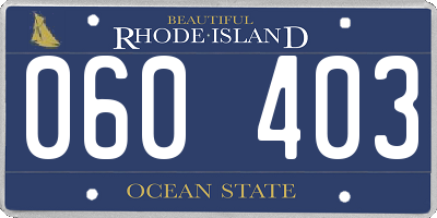 RI license plate 060403