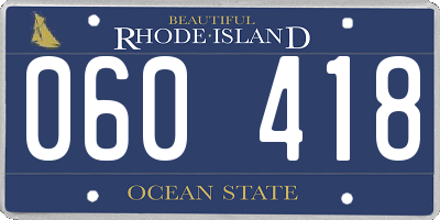 RI license plate 060418