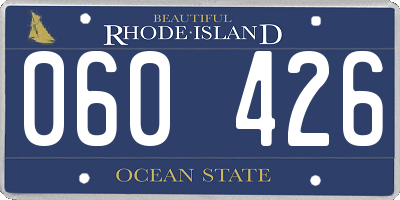 RI license plate 060426