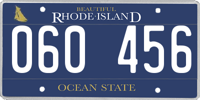 RI license plate 060456