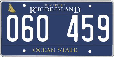RI license plate 060459