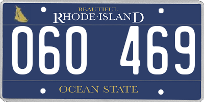 RI license plate 060469