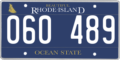 RI license plate 060489