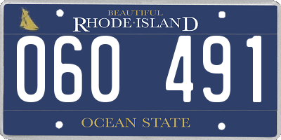 RI license plate 060491