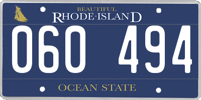 RI license plate 060494