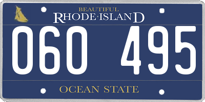 RI license plate 060495