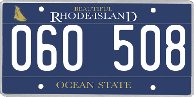 RI license plate 060508