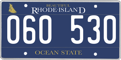 RI license plate 060530