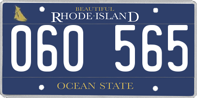 RI license plate 060565