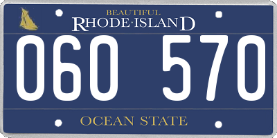 RI license plate 060570