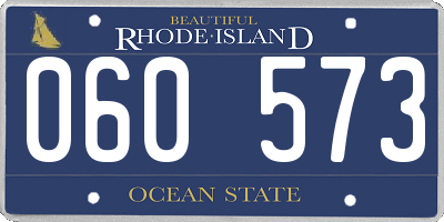 RI license plate 060573