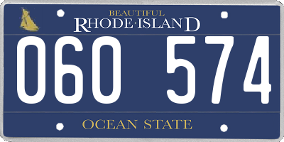 RI license plate 060574