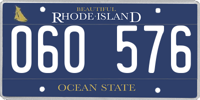RI license plate 060576