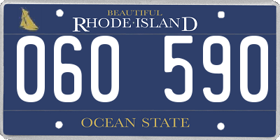 RI license plate 060590
