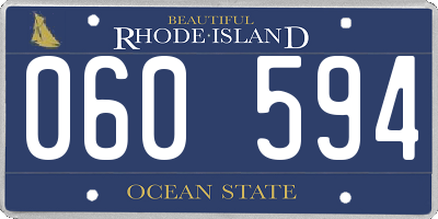 RI license plate 060594