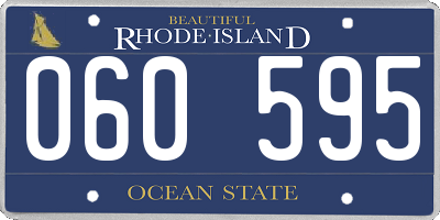RI license plate 060595