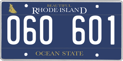RI license plate 060601