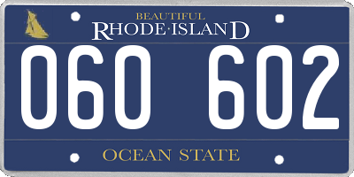 RI license plate 060602