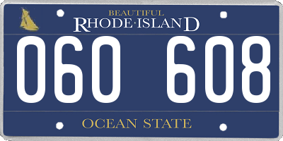 RI license plate 060608