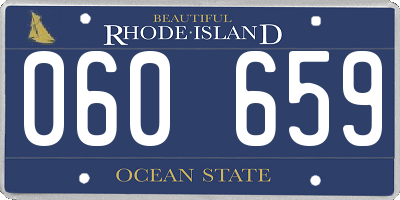 RI license plate 060659