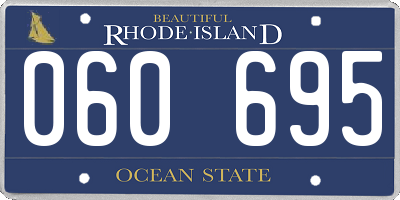 RI license plate 060695