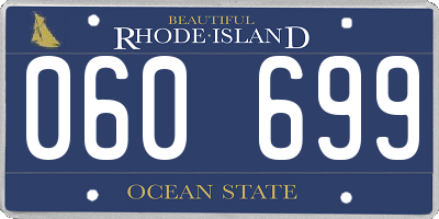 RI license plate 060699