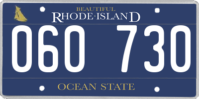 RI license plate 060730