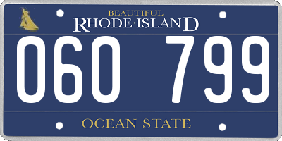 RI license plate 060799