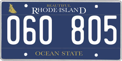 RI license plate 060805