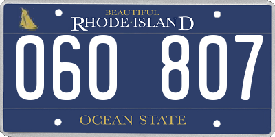 RI license plate 060807