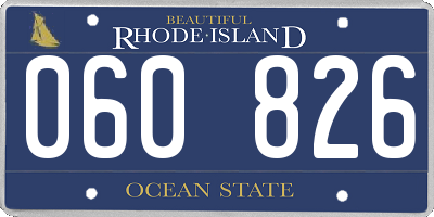 RI license plate 060826