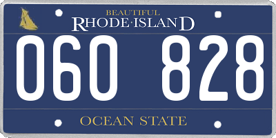 RI license plate 060828