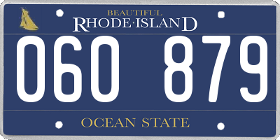 RI license plate 060879