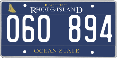 RI license plate 060894