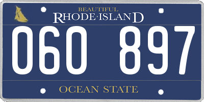 RI license plate 060897