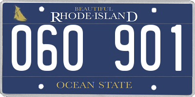 RI license plate 060901