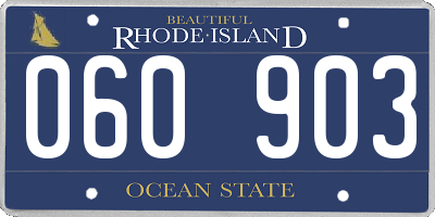 RI license plate 060903