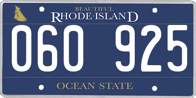 RI license plate 060925