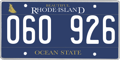 RI license plate 060926