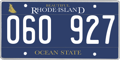 RI license plate 060927