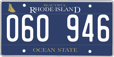 RI license plate 060946