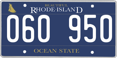 RI license plate 060950