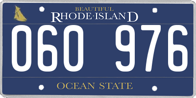 RI license plate 060976