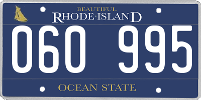 RI license plate 060995