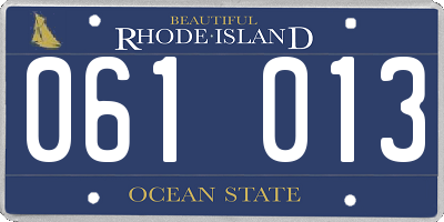 RI license plate 061013